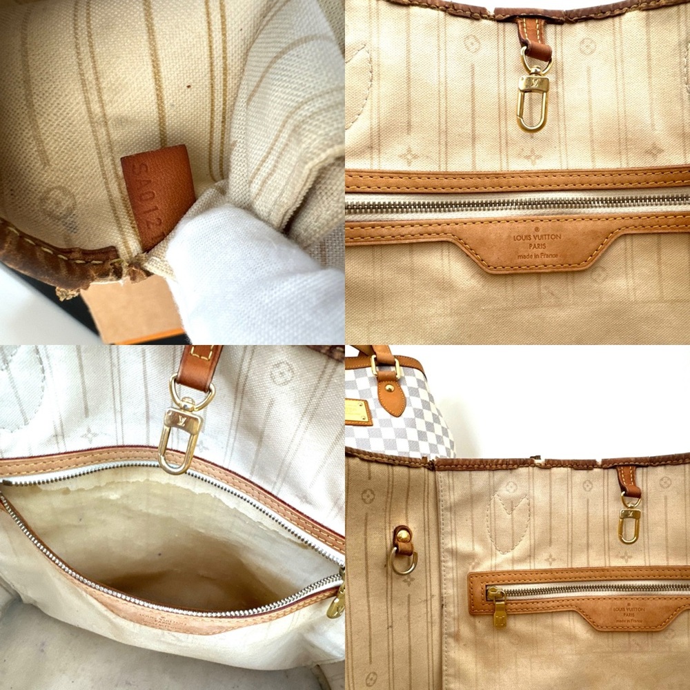 Authentic Louis Vuitton Neverfull Damier Azur Tote Bag Made in France SA0121 - Picture 14 of 16